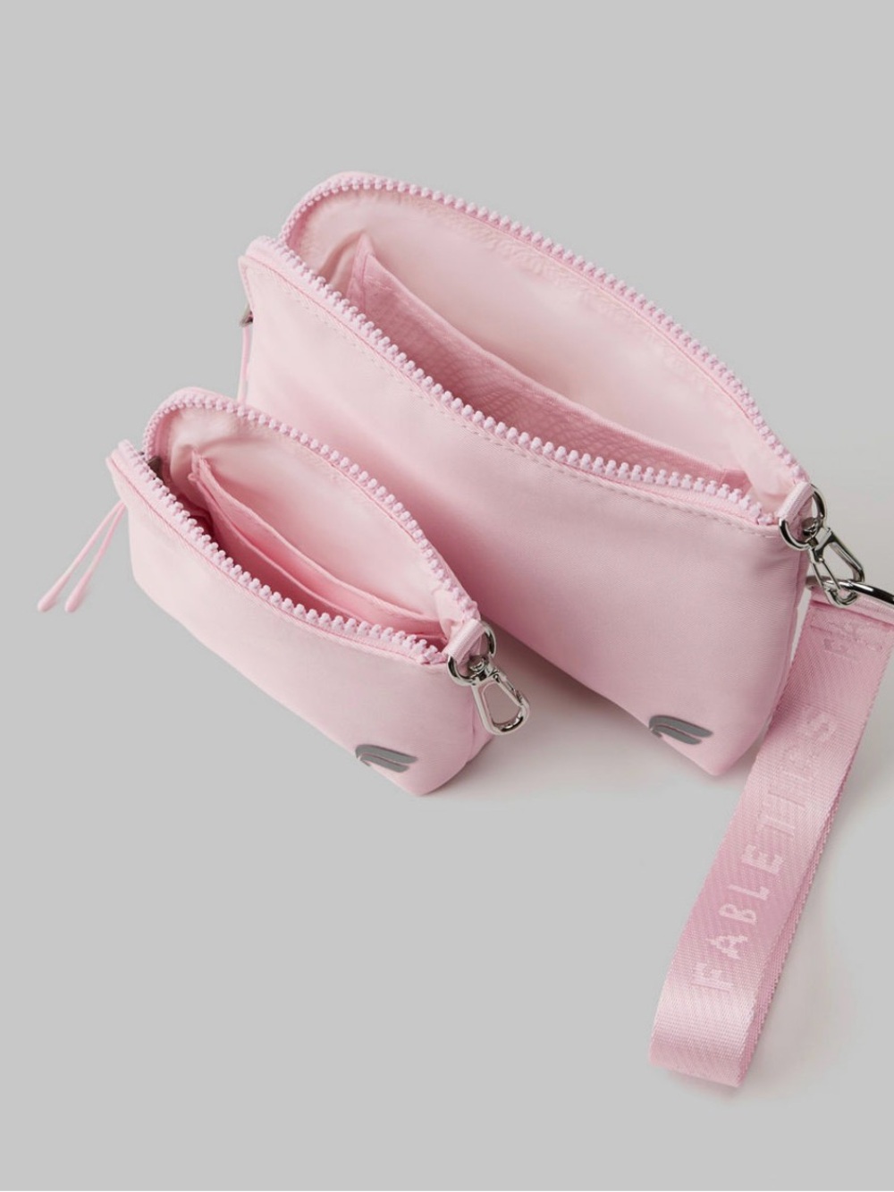 Fabletics Pink Double Pouch Wristlet - Picture 2 of 7